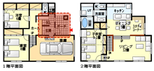 東玄関の間取り図集