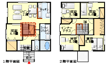 リビング階段の間取り図集