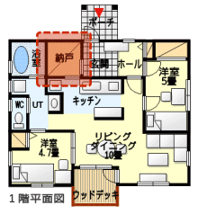 収納スペース重視の間取り図集