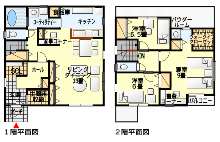 ゆとりスペース重視の間取り図集