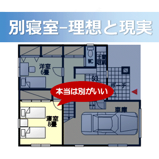 別寝室-理想と現実