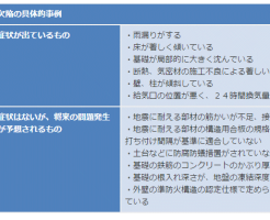欠陥の具体的事例